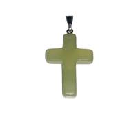 Pendentif Jade vert - Croix