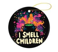 Pendentif Je Sens Les Enfants Ornement Céramique Noël Suspendu pour Fête Maison Magasins