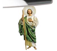 Pendentif Jésus en acrylique 2D - Arbre de Noël religieux pour voiture, rétroviseur, maison, fenêtre, chambre, salon | Noël spirituel de foi