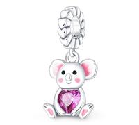 Pendentif koala en argent sterling 925 avec inscription « I Love You » - Compatible avec les bracelets à breloques Pandora