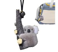 Pendentif Koala en peluche pour voiture, Pendentif Koala en verre pour rétroviseur de voiture, ornement d'intérieur - Pendentifs animaux sac à dos Charmant décoration de maison pour