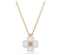 Pendentif Latisha, Pavé, Trèfle à quatre feuilles, Multicolore, Doré à l’or rose 18 carats (750/1000) OS