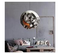 Pendentif LED Lustre Éclairage Rétro Planète Irrégulière Lumières Restaurant Hall D'exposition Bar Décor Art Lampes Suspendues,style minimaliste