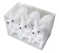 Pendentif léger en mousse pour sapin de Noël avec ours polaire et flocon de neige pour décoration de vacances d'hiver (F)