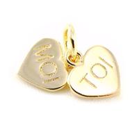 Pendentif - LES TRESORS DE LILY - Toi et Moi - Plaqué Or - Femme - 8x10 mm