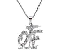 Pendentif lettre Otf Solothefamily collier pendentif Hip Hop cadeau homme et femme en acier inoxydable