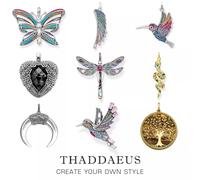 Pendentif libellule papillon colibri ailes coeur serpent arbre dent Bus noeud neige printemps nouveaux bijoux bohême cadeau pour femmes hommes