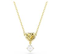 Pendentif Lifelong, Taille ronde, Cœur, Blanc, Doré à l’or 18 carats (750/1000) OS