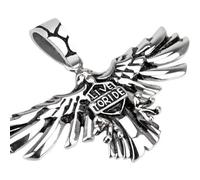 Pendentif - Live to Ride - Aigle Croix - Acier - Mixte - Adulte