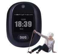 Pendentif Localisateur GPS pour personnes âgées Système d'alerte 4G Appel vocal Écran tactile Bouton SOS d'urgence Rappel de médicaments, Gestion de la santé pour Alzheimer et l'autisme