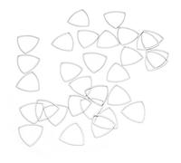 Pendentif lunette, lunette ouverte pour résine 30 pièces en acier inoxydable pour amis pour la fête(Grand * 30)