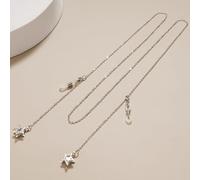 Pendentif Lunettes Chaînes Étoile Lunettes Lunettes De Soleil Lunettes Chaîne en Métal Titulaire Cordon Lanière Collier