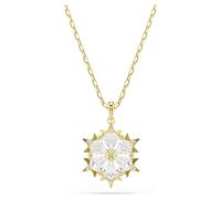 Pendentif Magic, Tailles variées, Flocon de neige, Blanc, Doré à l’or 18 carats (750/1000) OS