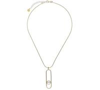 Pendentif - Majorica - Collection Athena - Argent doré - Perle blanche ronde 10 mm - Longueur 37-42 cm