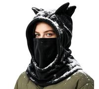 Pendentif masque de ski, coupe-vent en polaire, écharpe complète | Avec cordon de serrage complet, masque facial pour temps froid en plein air, cyclisme, équitation, moto, snowboard, ski