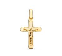 Pendentif - Médaille Christ sur la Croix Or 18 Carats 750 Jaune - Chaines Offertes - 18PCH22273