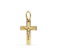 Pendentif - Médaille Christ sur la Croix Or 18 Carats 750 Jaune - Chaines Offertes - 18PCH22276