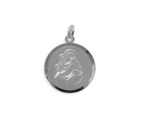 Pendentif médaille de saint antoine par diamètre : 12 mm (art.213019/036/079 bicolore gravure