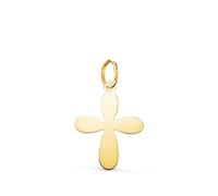 Pendentif Médaille Or 18 Carats 750 Jaune - Croix du Baptême - Chaine Offerte - Petite