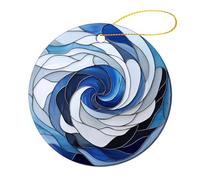Pendentif Météo des Ouragans, Chasseur D'Orages, Météorologie des Ouragans Décoration Porcelaine Noël Ornement pour Maison Fête Intérieur