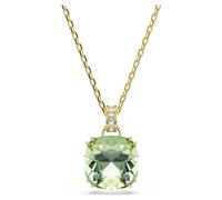Pendentif Millenia, Taille coussin, Vert, Doré à l’or 18 carats (750/1000) OS
