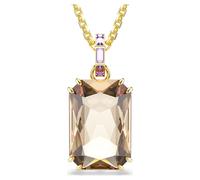 Pendentif Millenia, Taille octogonale, Caramel, Doré à l’or 18 carats (750/1000) OS