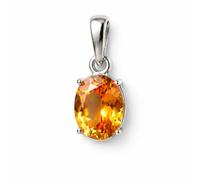 Pendentif Minimaliste avec Pierres Naturelles en Argent Sterling 925, Bijou Charm Élégant, 7 x 9 mm