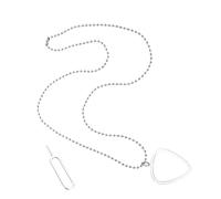 Pendentif moderne Guitarister Essential combinant rangement de médiators transparent avec design tendance à clipser pour médiator de guitare Solution de rangement