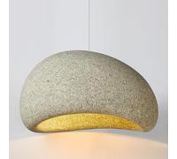 Pendentif moderneHt Fixture Creative Resin E27 Chandelier Japanese Style Hanging Lamp for Bedroom Living Room Café & Bar Decor Motled Yellow 50cm