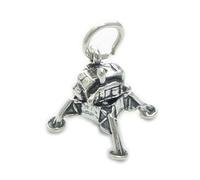 Pendentif module lunaire en argent sterling .925 x 1 breloques capsule spatiale