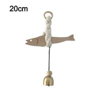 Pendentif Mural De Porte En Bois,Ornement De Poisson D'arbre Ultra-Fin,Léger,Permettant De Gagner De L'espace,Poisson Mural Suspendu,Artisanat De Charme De Pollack - Type Large-Bell-General Brand
