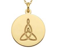 Pendentif nœud celtique de la Trinité en argent sterling 925 | LK_NLC_01773 | Collier en bronze avec pendentif lune étoiles et lièvre sauvage symbole d'instinct et de spiritualité 45 cm (18 pouces).