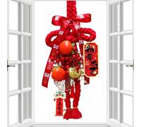 Pendentif Nœud Chinois,Grande Décoration À Faire Soi-Même Ornement | Ornament à Cordon Noué de l'Année du Cheval - Pour Fêtes de Pendaison de Crémaillère Cadre de Porte Salon Mur