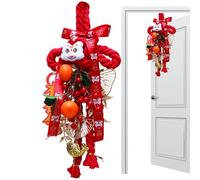 Pendentif nœud chinois - Pompons festifs - Bijoux 2026