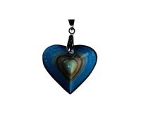 Pendentif Obsidienne œil céleste - Petit Cœur