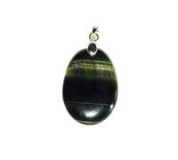 Pendentif Oeil de faucon - Pierre plate