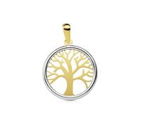 Pendentif Or 18 Carats 750/000 Bicolore Arbre de Vie - Chaine Offerte