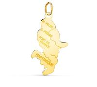Pendentif Or 18 Carats 750 Jaune - Ile de la Martinique - Chaine Offerte - 18PE22206
