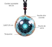 Pendentif orgone yoga anti onde