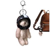 Pendentif ours pour sac à main - ours en peluche pour casque de moto | Porte-clés et bijou de sac - Cadeau pour amis et couples, petit accessoire, casque de skateboard couleur aléatoire