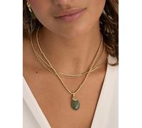Pendentif ovale en jade vert PENGEM61-MO.
