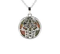 Pendentif Palmier en Pierre de Cristal - Collier de Pierres précieuses Naturelles