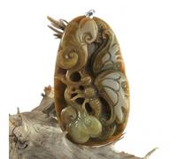 Pendentif papillon merveilleux en jade