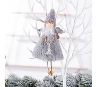 Pendentif Peluche Ange de Noël Décoration pour arbre Spécial Design | Convient pour maison restaurant bar centre commercial Texture douce augmente la joie festive Utilisation répétée pour