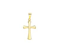 Pendentif pendentif bijou en or jaune 333 brillant motif croix bijoux authent...