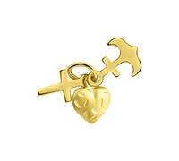 Pendentif pendentif bijou fascination foi, amour, espoir or jaune 375 bri...