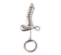 Pendentif pénis organe génital Masculin en Argent Sterling 925 Bijoux Phallus Sexy érotique pour Adultes Hommes Femmes 30mm