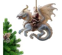 Pendentif Père Noël pour sapin de Noël | Présentoir souvenir 2D à suspendre - Décoration de Noël en acrylique pour rebord de fenêtre, porte, cheminée, salon, chambre à coucher, balcon, fête