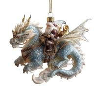 Pendentif Père Noël pour sapin de Noël | Vacances d'hiver plates 2D fantastiques - Décoration de Noël en acrylique pour balcon, cheminée, rebord de fenêtre, salon, chambre à coucher