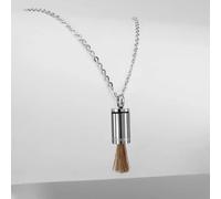 Pendentif petit motif de feuilles femme Ponytail & Co The Tail DorÃ© TU